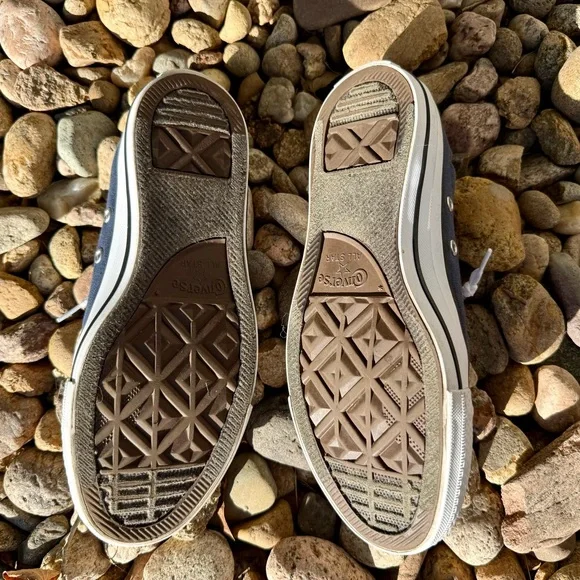 Converse Navy Canvas Slip-On Sneakers size women’s 7.5 - Picture 6 of 9
